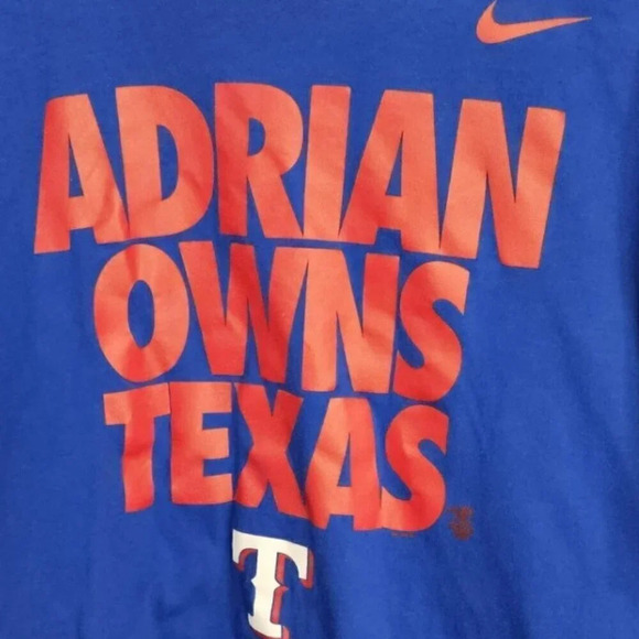 NIKE Adrian Owns Texas Crew Neck Blue T-shirt Men’s Small Entourage 100%‎ Cotton - Picture 1 of 6